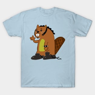 Hipster Beaver T-Shirt